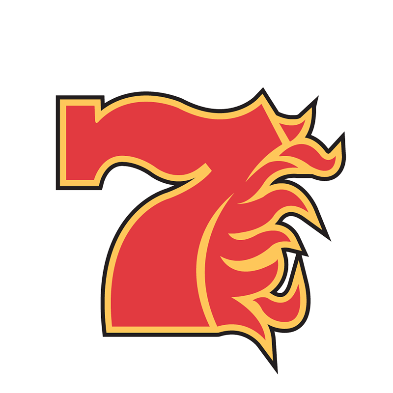 Calgary Flames Entertainment logo fabric transfer